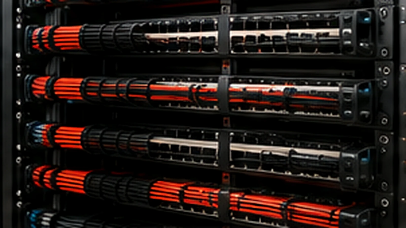 Organized rack representing network infrastructure planning tools