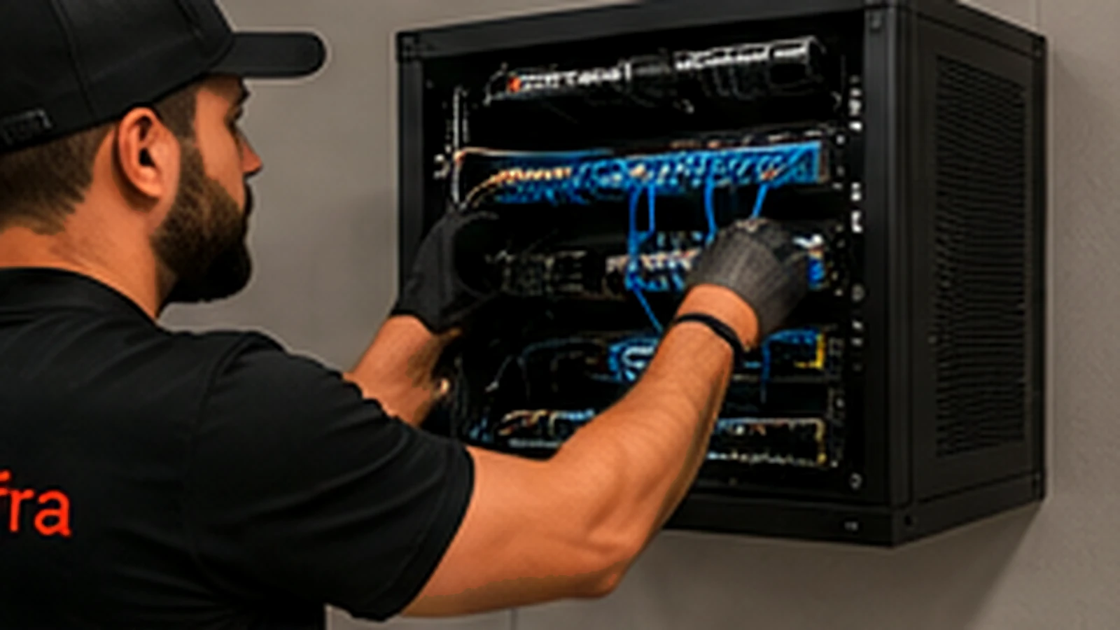 Rack and Stack Services in a commercial network environment